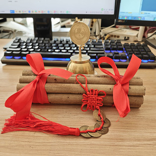 招财来财摆件黄荆柴搬家开业入宅黄金棍乔迁结婚喜柴黄荆柴新居礼