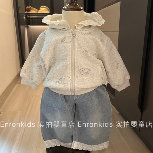 婴儿秋季衣服女宝宝连帽卫衣外套