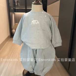 宝宝韩系春季卫衣套装婴幼儿洋气童装男童薄款休闲运动儿童两件套