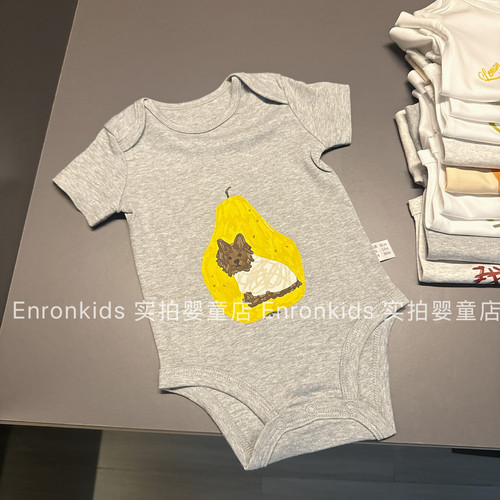 婴儿夏a类纯棉哈衣包屁衣连体衣