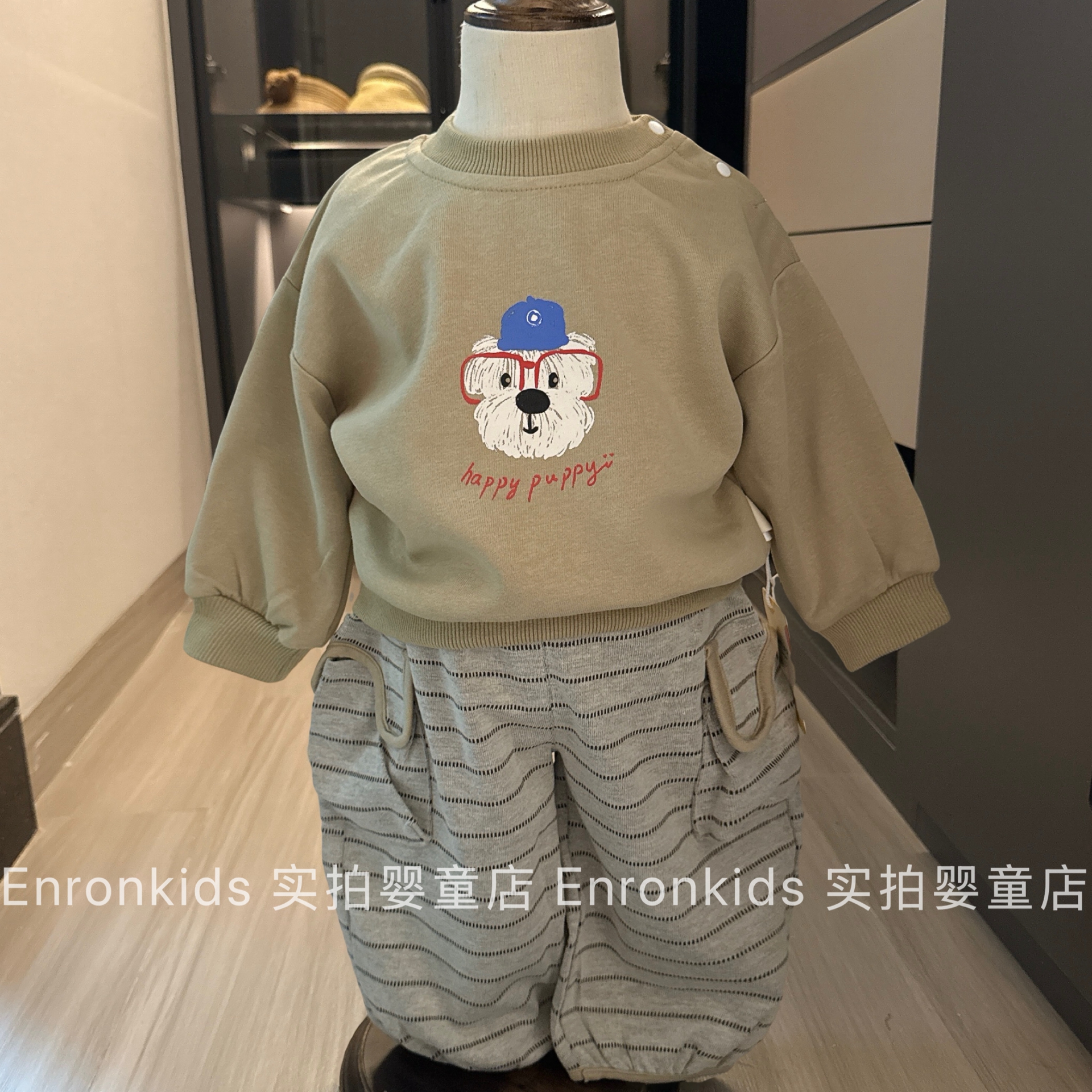 秋季超好看韩系宝宝分体卫衣套装
