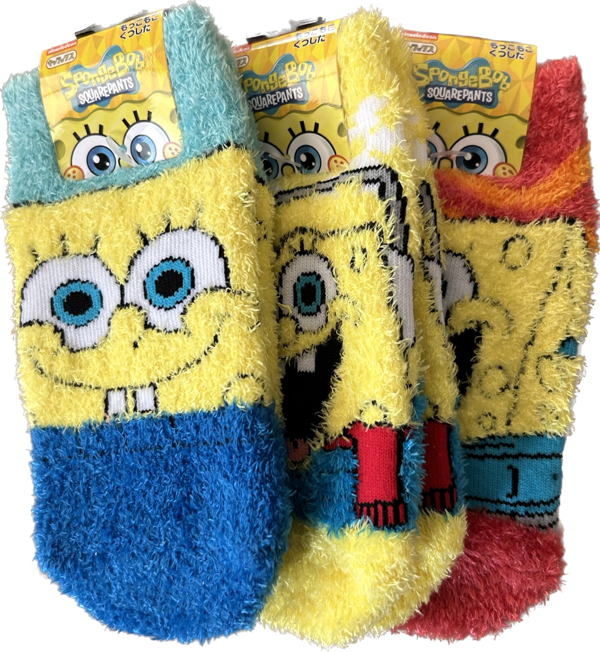 38包邮日单海绵宝宝儿童成人亲子羽毛纱绒绒的保暖地板袜浅口短袜