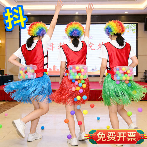 团建活动道具公鸡下蛋抖球盒子