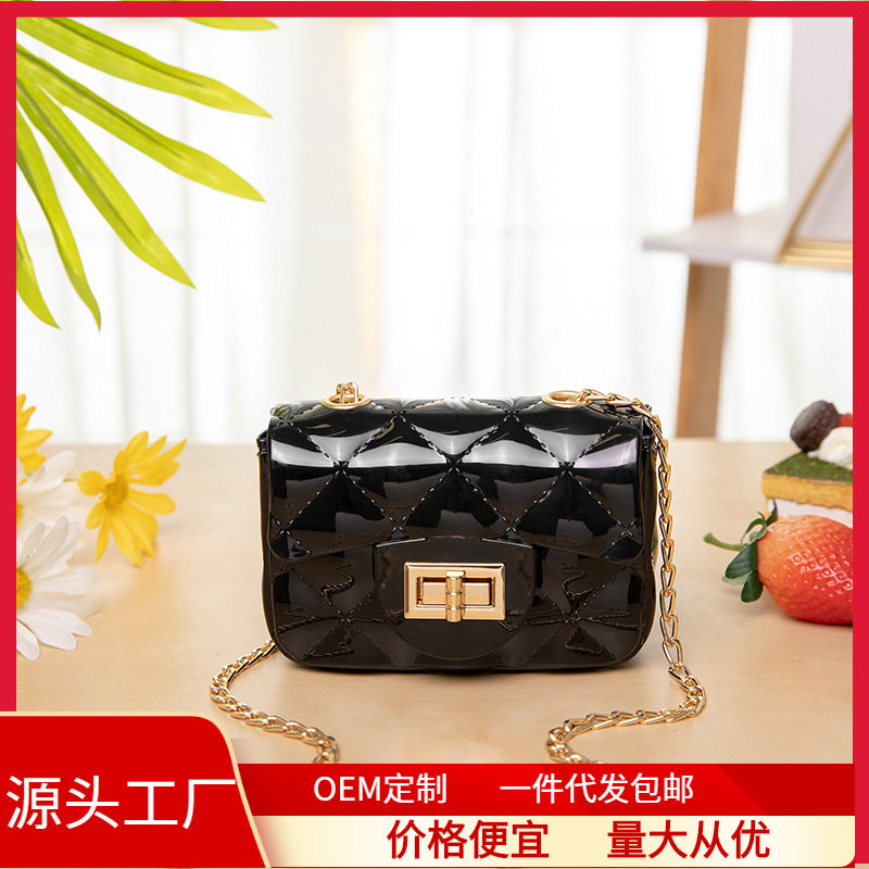 清凉夏季儿童迷你果冻包时尚手提小包潮流搭可爱单肩斜跨女包包