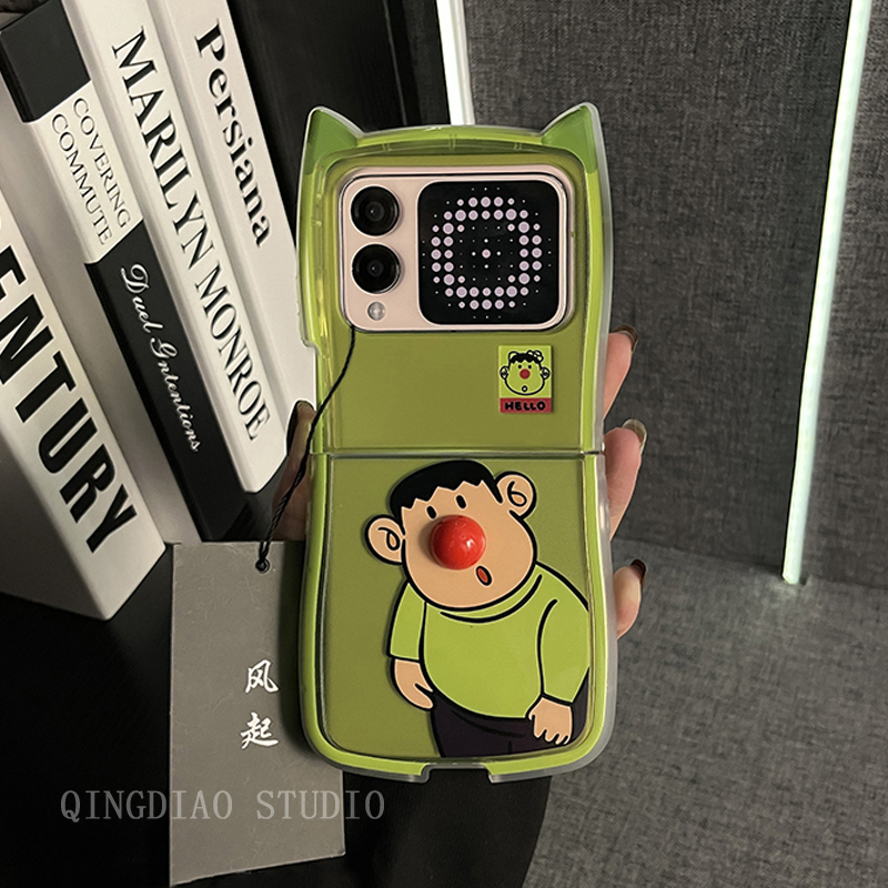 适用华为novaflip卡通胖虎手机壳