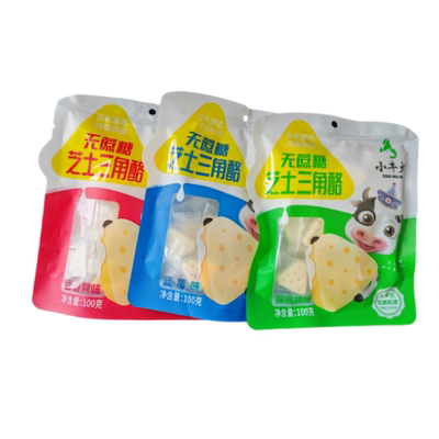 小牛火牛奶芝士三角酪猕猴桃味蓝莓味百香果味