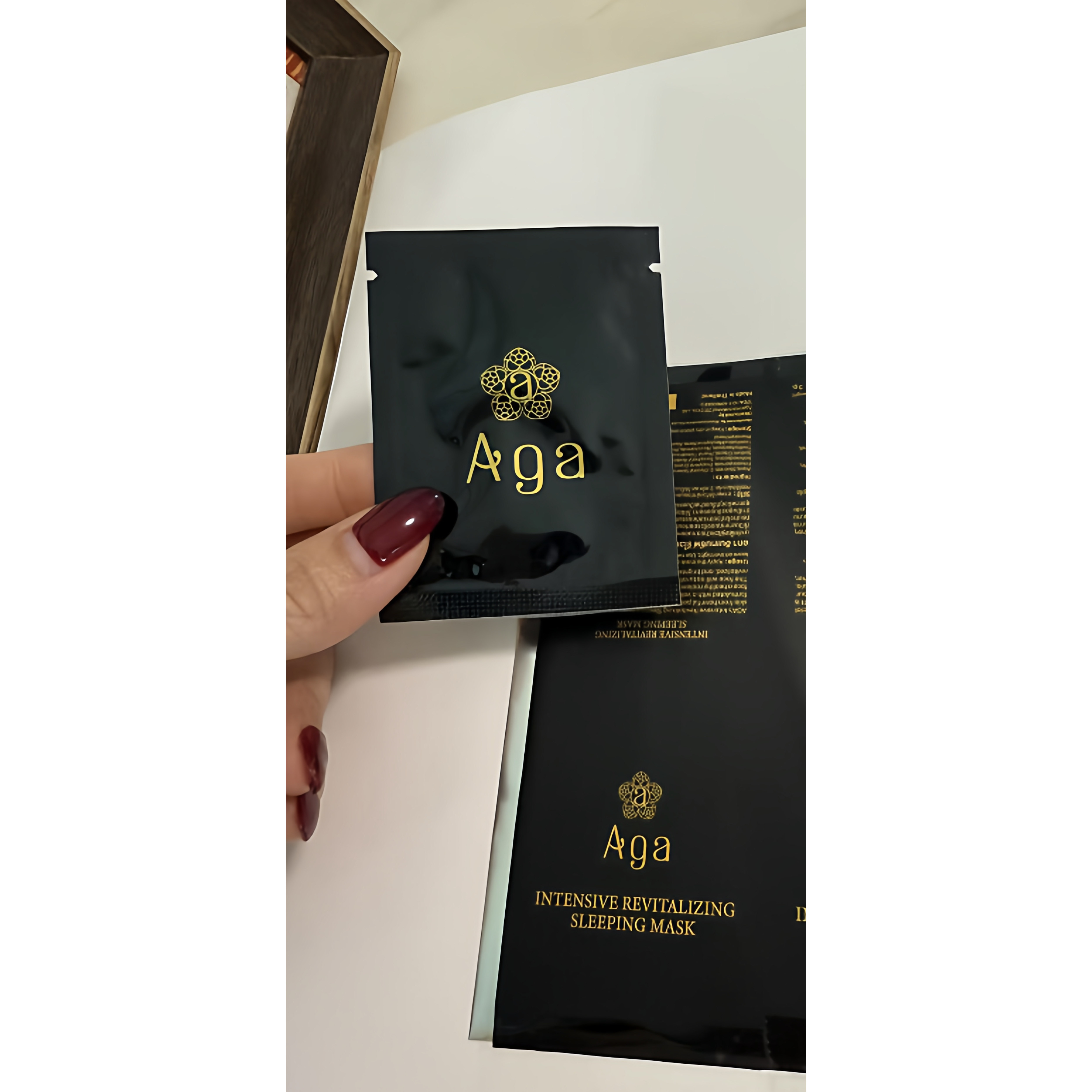 Aga泰国沉香精油睡眠面膜沉香面膜免洗面膜清爽男女 小样