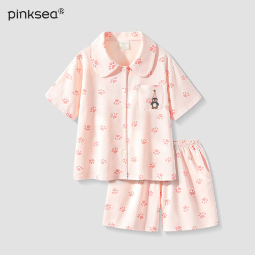 情侣睡衣夏季薄款纯棉短袖家居服