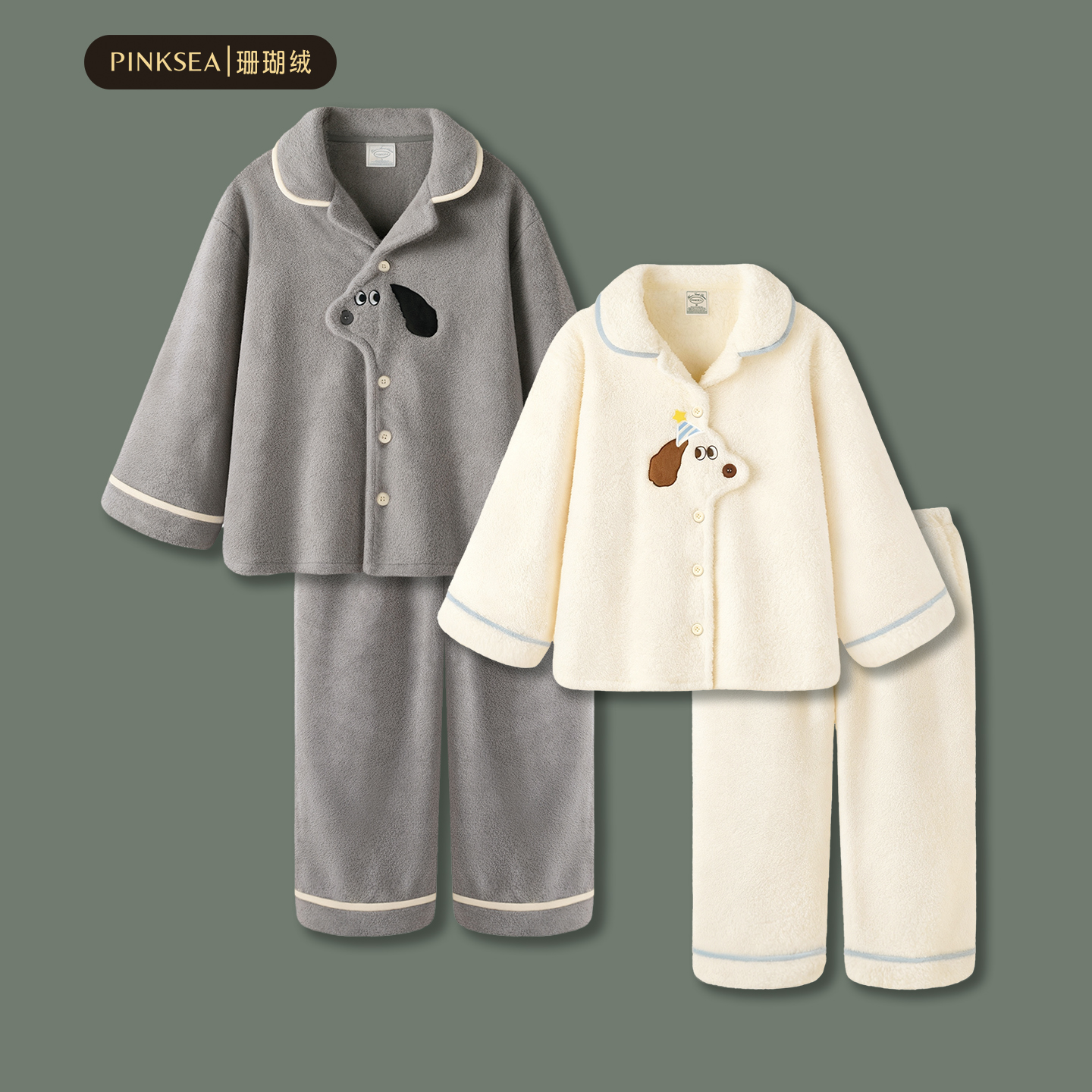 睡衣女款珊瑚绒情侣冬季家居服男