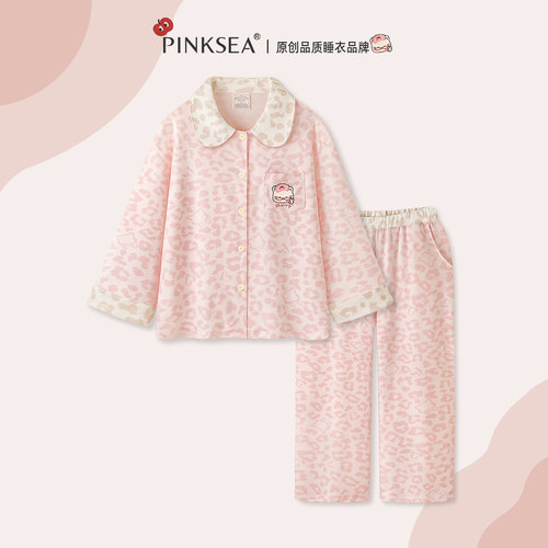 超柔软纯棉磨毛春秋长袖家居服
