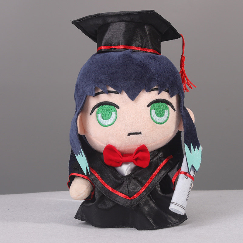 时透无一郎毕业公仔博士帽学士服毛绒/玩偶/公仔/布
