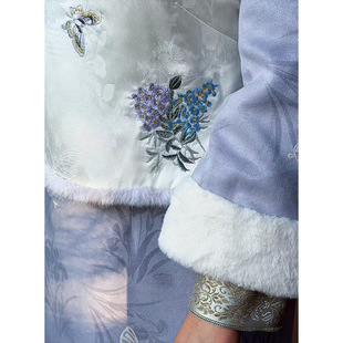 改良大码 国风新中式 新款 旗袍马甲连衣裙2025女冬季 旗袍 长袖