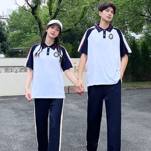 班服初中生秋季套装外套学院风高中小学生毕业照运动会校服三件套