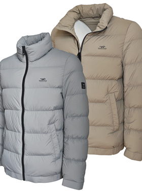 撤柜男高蓬松鹅绒夹克轻量保暖外套户外徒步通勤超轻厚面包羽绒服