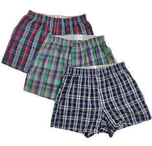 纯棉阿罗裤 衩短裤 宽松梭织内裤 头复古休闲大裤 RELAX放松4角裤 男士