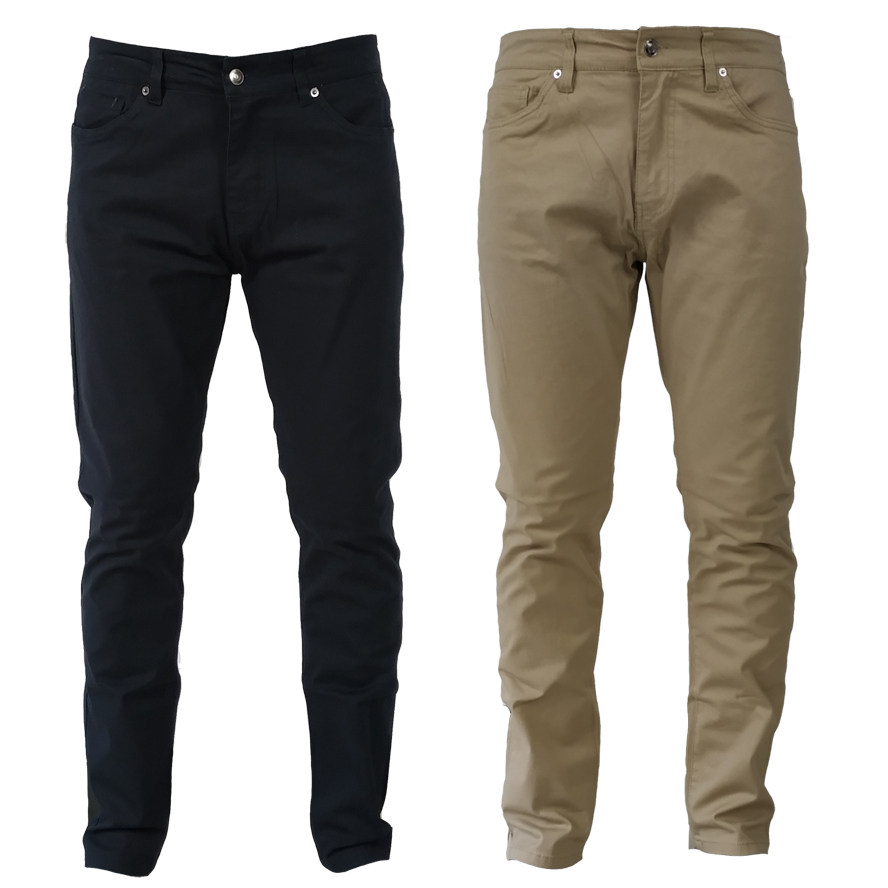 外贸男士skinny fit紧身版型 斜纹卡其裤 休闲裤小脚裤超修身长裤