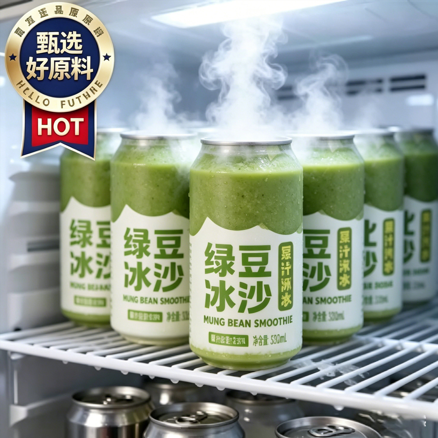 低糖绿豆冰沙谷物饮料清爽消暑儿童便携办公室健康饮品官方旗舰店