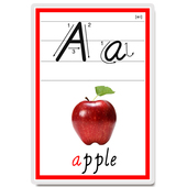 PEP人教版 小学英语26字母标准手写体带笔顺配套单词字母塑封卡片