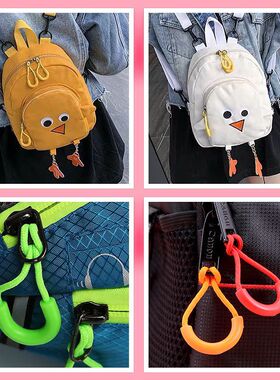 diy拉链头拉头配件登山包衣服挂绳拉绳防滑拉锁黑色可拆卸拉尾绳