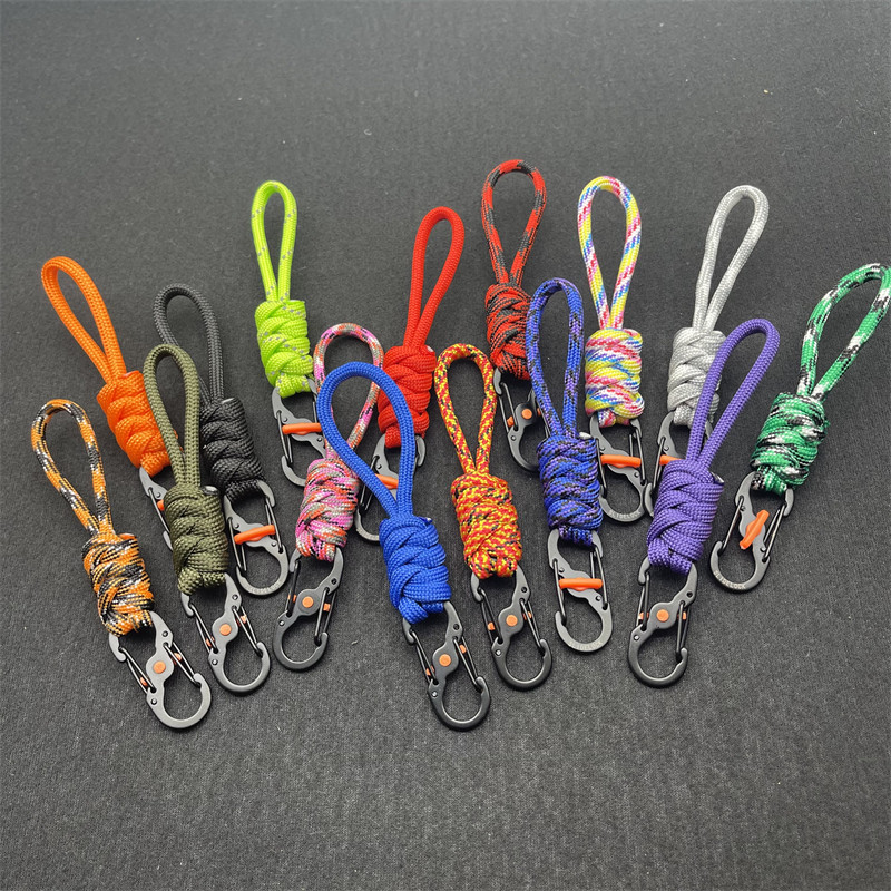 短款伞绳防盗防丢8字钥匙扣带锁8字锁扣便携户外挂绳挂扣手绳扣,户外/登山/野营/旅行用品,挂扣,淘宝优惠券,粉丝福利购,淘宝优惠卷