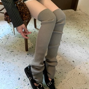 Wuuuus 75cm长筒过膝堆堆袜子女芭蕾风袜套秋冬保暖腿套 搭瑜伽裤