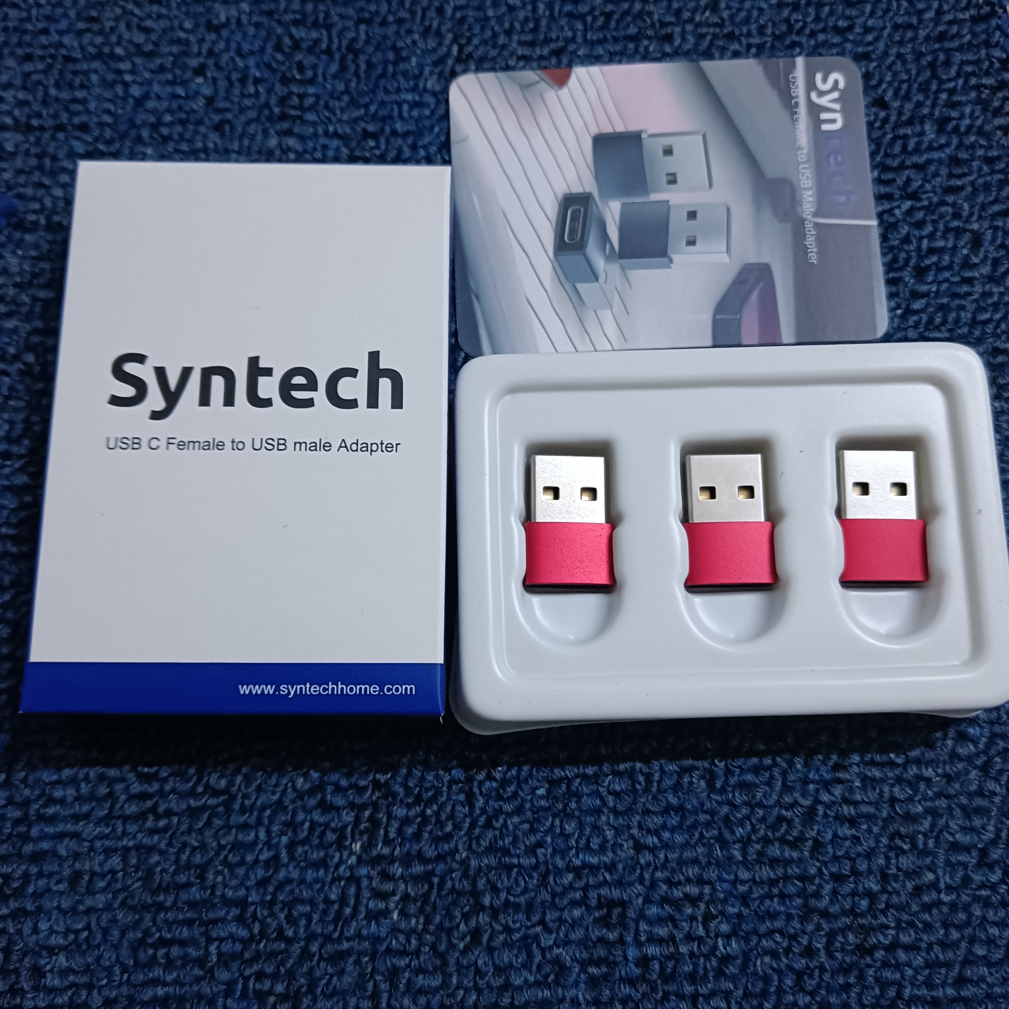 USB A公转type C母 手机充电线转接头 C对C线转A对C线转换头