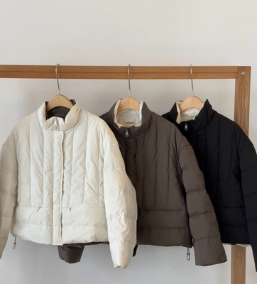 Wuli 韩冬【Eter】新款立领90白鸭绒百搭轻盈版短款羽绒服女上衣