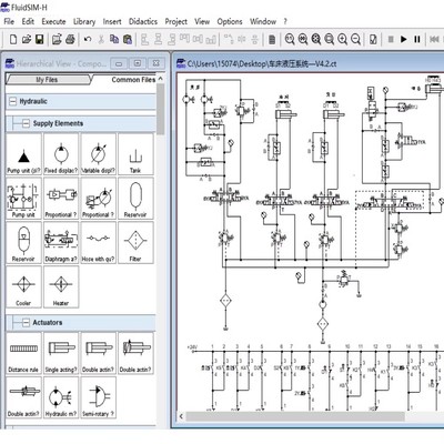 FluidSIM3.6中文版液压气动软件电气仿真学习视频教程绘图设计