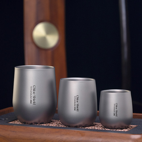 蔻盾户外纯钛功夫小茶杯
