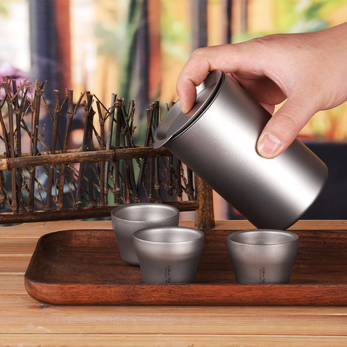 蔻盾双层茶杯功夫茶具烧酒杯