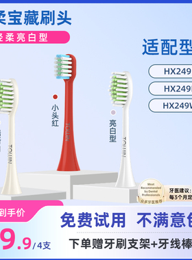 适配飞利浦HX2491电动牙刷头按摩SPA刷HX249R/HX249W替换通用