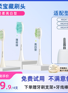 适配飞利浦Yummy电动牙刷头HX2411/241G/241P/2600/3900/2013替换