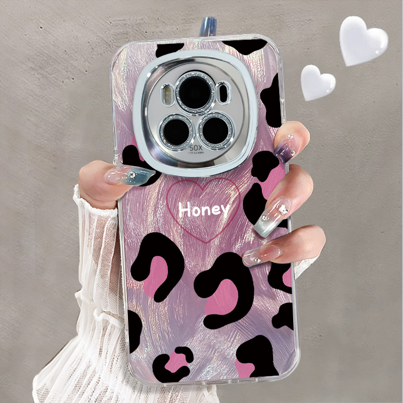 自带镜头膜适用于荣耀magic6至臻版手机壳水钻晕染斑纹高级感华为magic5pro套硅胶全包防摔magic4外新款女潮