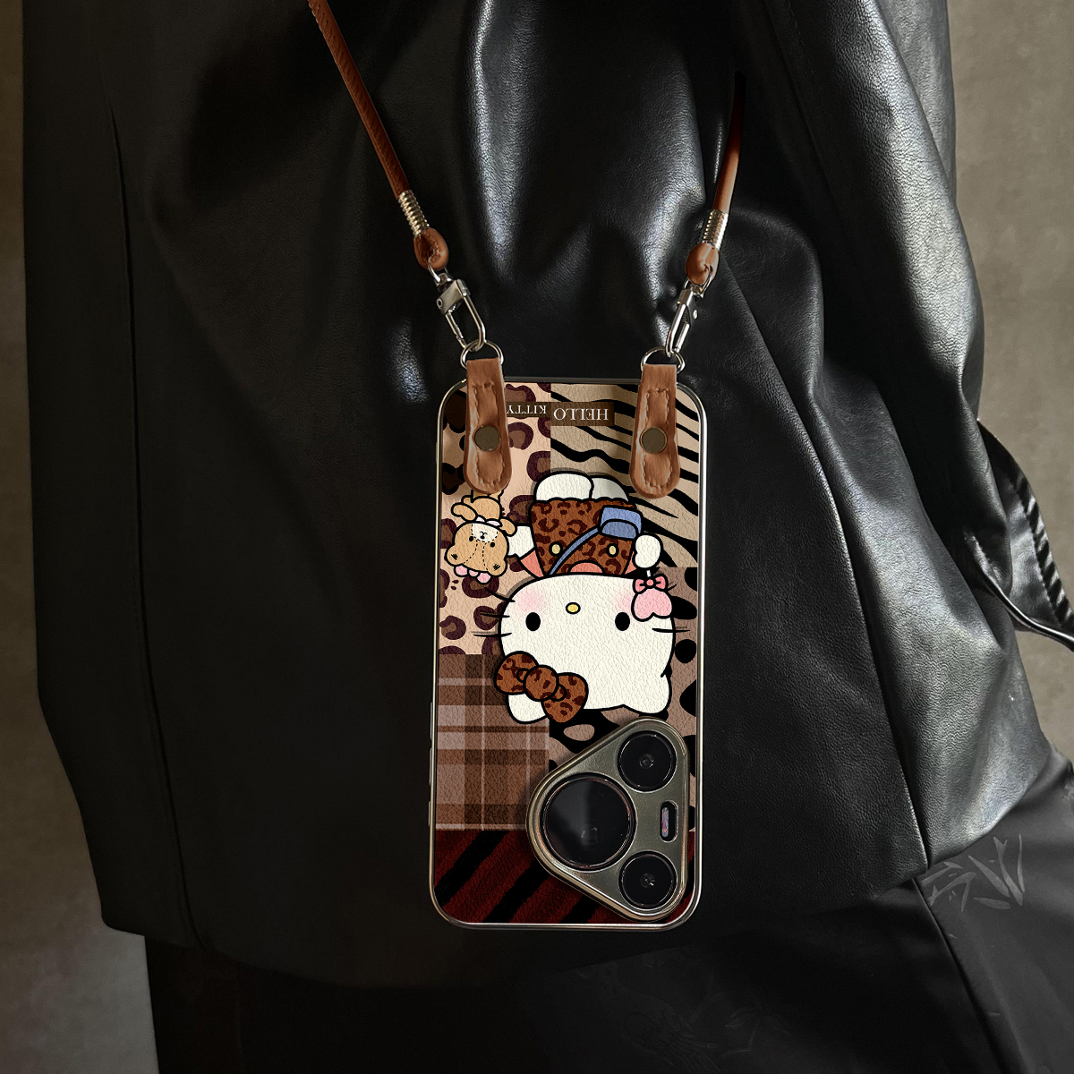 适用于华为Pura70pro手机壳新款棒棒糖猫Mate60/70pro十套50/40全包防摔P60/80带挂绳Nova14ultra/13/12外7/9