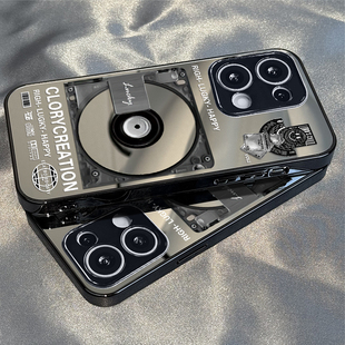 适用于OPPOReno14Pro手机壳复古CD机镜面高级感a2/a3pro硅胶全包5防摔6新款男女7/8/9潮Reno10/11pro十12套13