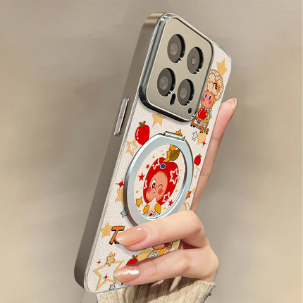 适用于小米15ultra手机壳磁吸星人高级感带挂绳红米K80/70至尊斜跨K60全包防摔新款note14女12spro外13/14套