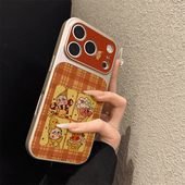 适用于苹果17promax手机壳皮纹四格星人iphone14 16pro套硅胶xs全包防摔斜跨15ultra套网红11新款 xr女13PRO