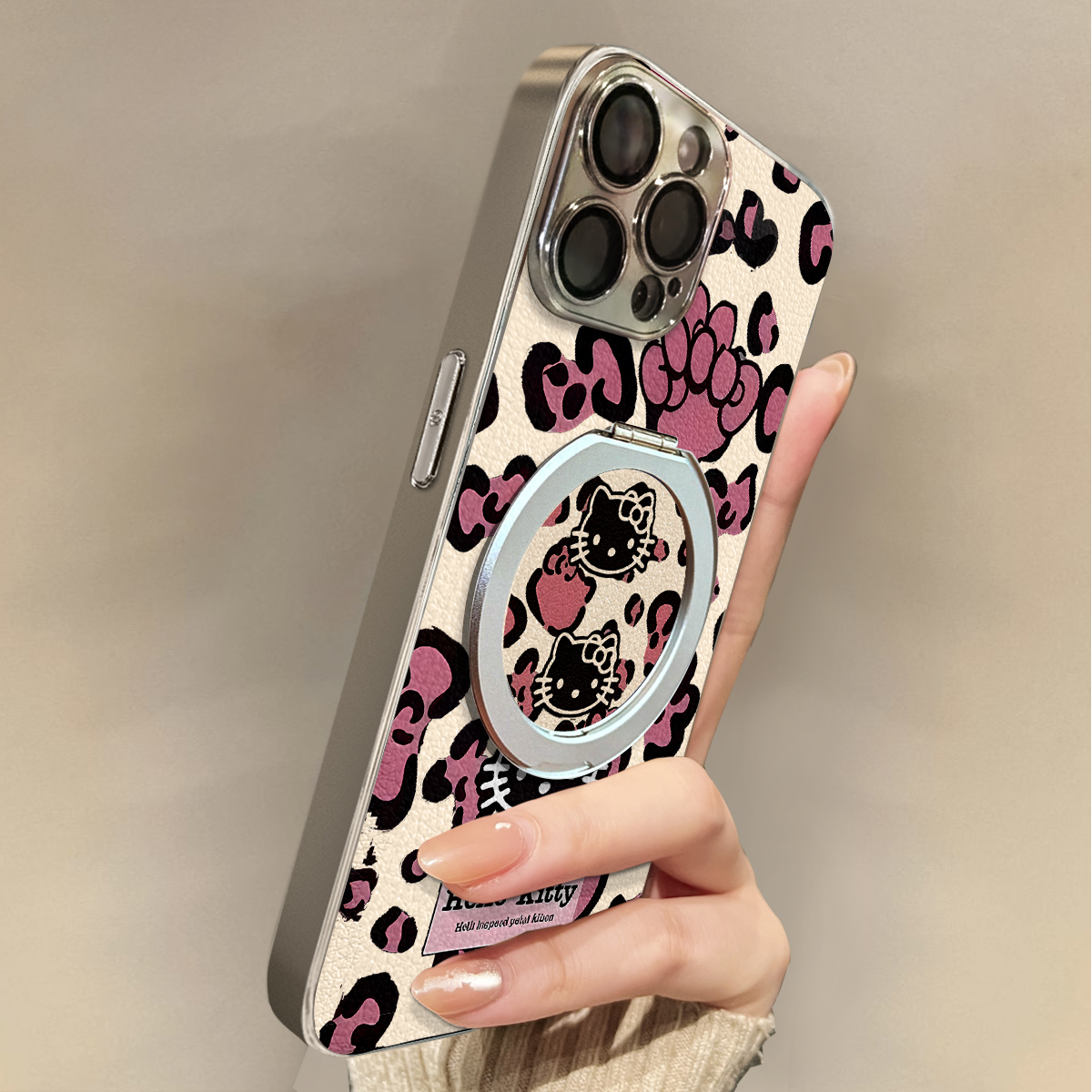 适用于苹果17promax手机壳带挂绳双头KT猫iphone14/16pro套硅胶xs全包防摔斜跨15ultra套网红11新款xr女13PRO