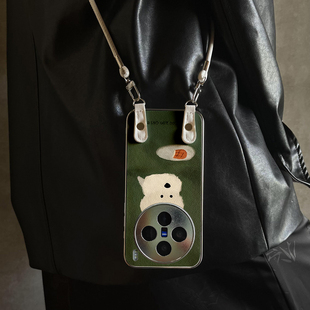 80斜跨全包S30promini 90S 17套防摔Y300i带挂绳女 适用于vivox300Pro手机壳新款 面包小狗X100pro