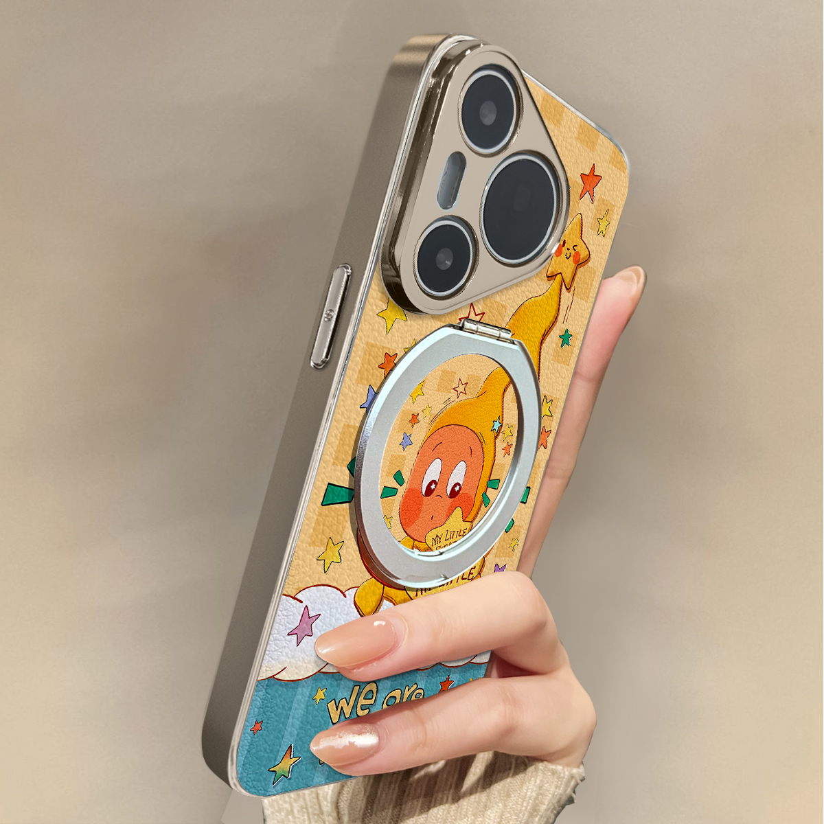 适用于华为Pura70pro手机壳新款睡帽星人Mate60/70pro十套50/40全包防摔P60/80磁吸Nova14ultra/13/12外7/9女