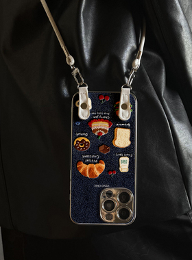 适用于OPPOReno15Pro手机壳牛仔甜品新款x9带挂绳FINDx8s/x7ultra全包x6/5防摔硅胶7/8/9女10/11pro12套13/14