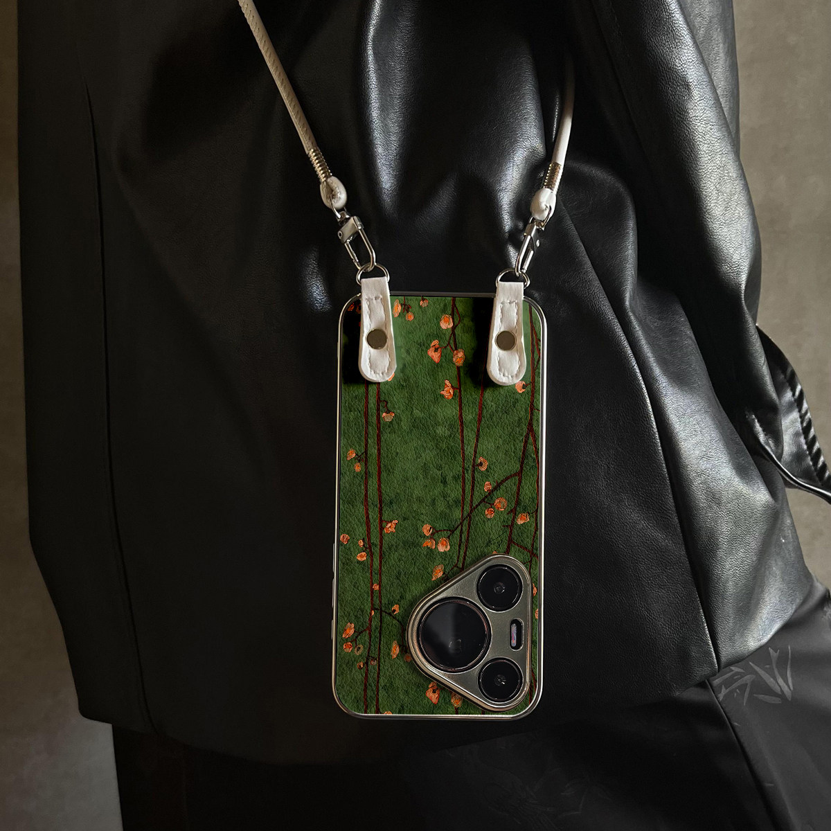 适用于华为Pura70pro手机壳新款桃红绿烟Mate60/70pro十套50/40全包防摔P60/80带挂绳Nova14ultra/13/12外7/9