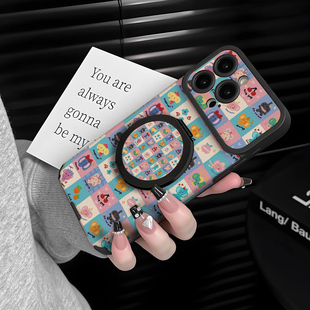 5防摔硅胶7 x7ultra全包x6 9女10 适用于OPPOReno15Pro手机壳棋盘格象新款 11pro12套13 x9带挂绳FINDx8s