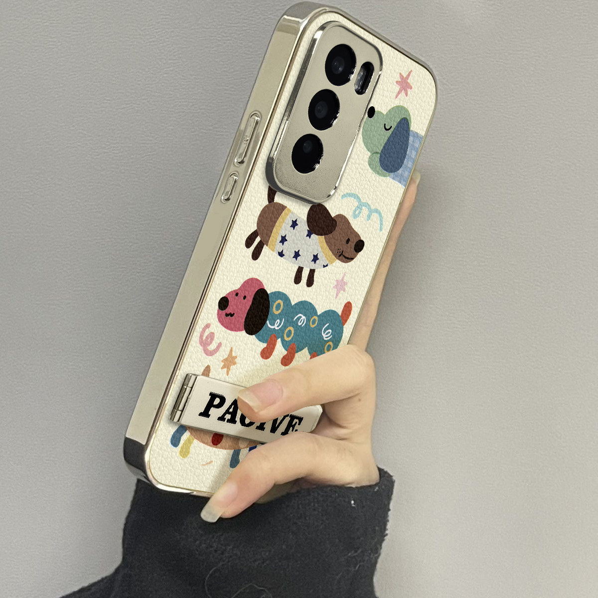 适用于OPPOReno12Pro手机壳小羊皮毛毛虫狗高级感5/6/7外硅胶全包防摔reno8/9pro网红新款女潮牌Reno10/11套