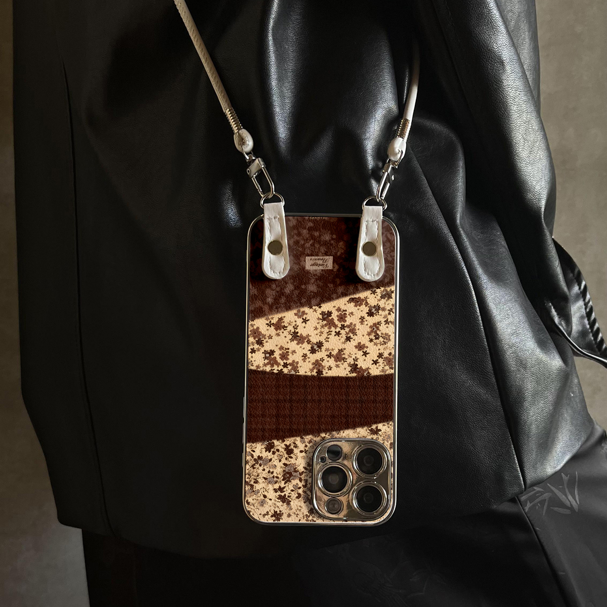 适用于OPPOReno14Pro手机壳双拼色花新款带挂绳FINDx8s/x7ultra全包x6/5防摔a58硅胶7/8/9女10/11pro十12套13