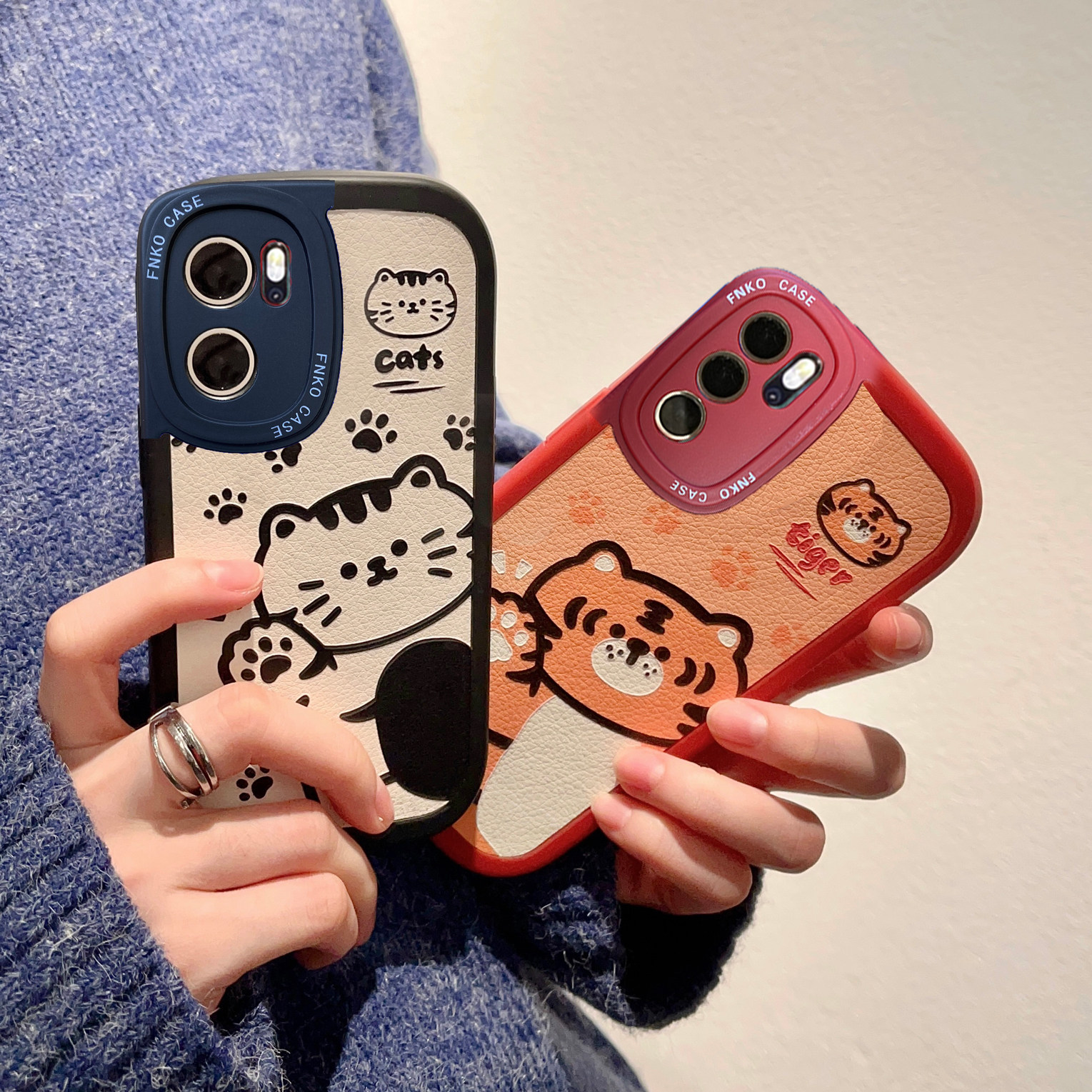 手机壳虎年个性创意硅胶全包reno3/4/5pro十保护套新款2021女潮曲面屏