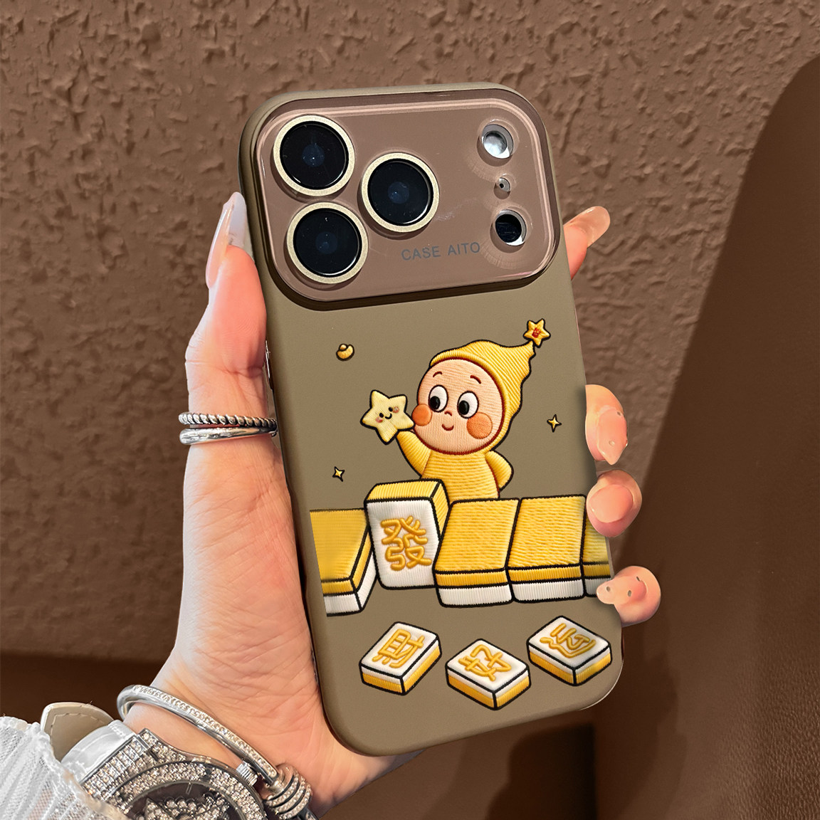 适用于苹果17promax手机壳带挂绳发财好运iphone14/16pro套硅胶xs全包防摔斜跨15ultra套网红11新款xr女13PRO,3C数码配件,手机保护套/壳,淘宝优惠券,粉丝福利购,淘宝优惠卷