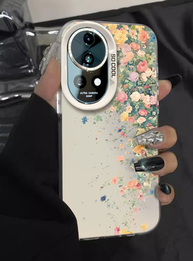 适用于华为nova12Pro手机壳花之盛宴硅胶全包5/6防摔nova10/11曲面屏hiNova9Pro网红新品女款7/8套11se潮牌