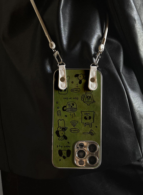 适用于OPPOReno15Pro手机壳咖啡狗狗新款带挂绳FINDx8s/x7ultra全包x6/5防摔硅胶7/8/9女10/11pro十12套13/14