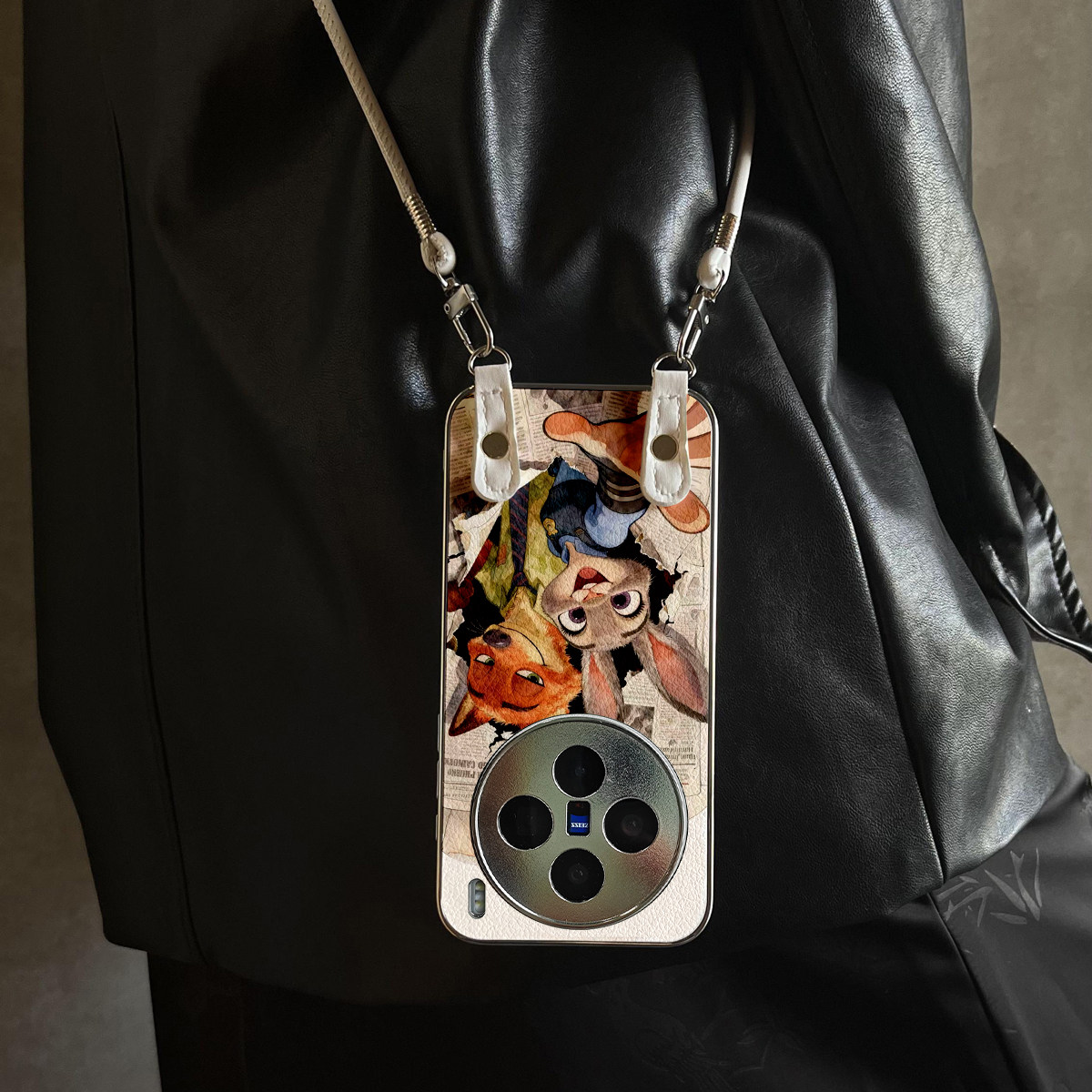 适用于vivox300Pro手机壳新款朱迪尼克X100pro/90S/80斜跨全包S30promini/20/19/18/17套防摔Y300i带挂绳女